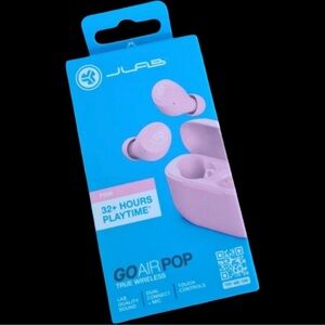 NEW JLab Go Air Pop True Wireless Earbuds - Pink